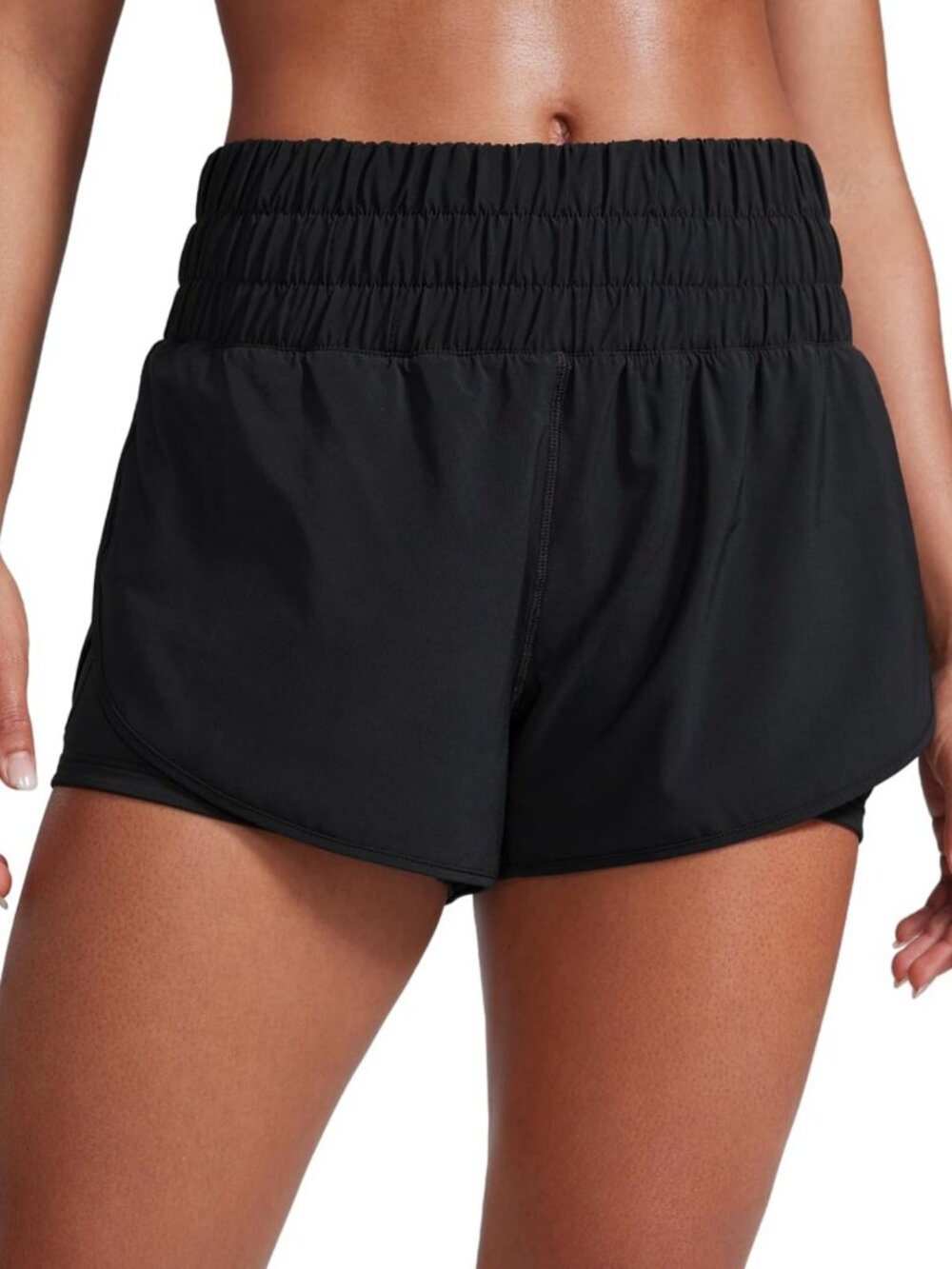 High Split 2-in-1 Running Shorts for Women, 3" Athletic Workout Bottoms